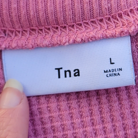 TNA Waffle Knit Lounge Shirt - Picture 3 of 3